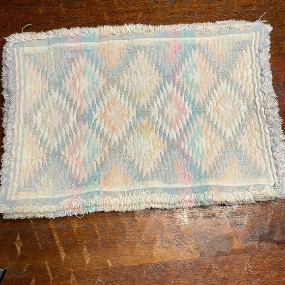 90s Vintage Southwestern Print Cotton Placemats Set of 6 - Picture 3 of 4